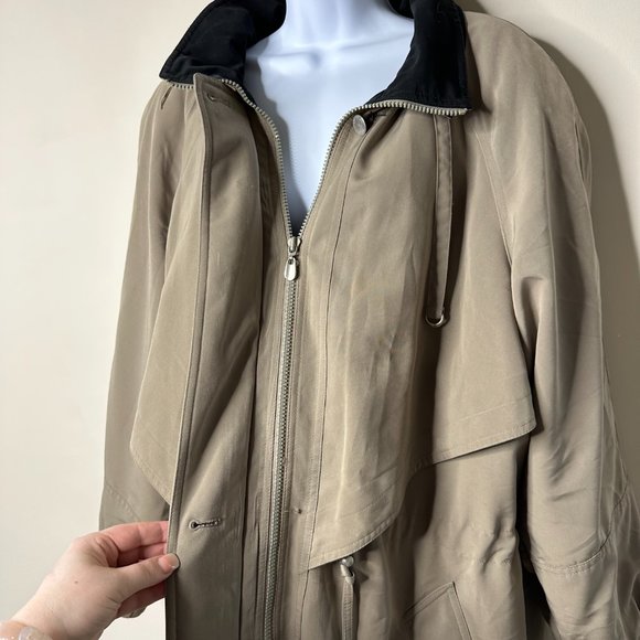 Fleet Street Beige Cinched Jacket Women's 1X - Picture 2 of 7